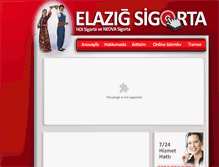 Tablet Screenshot of elazigsigorta.net